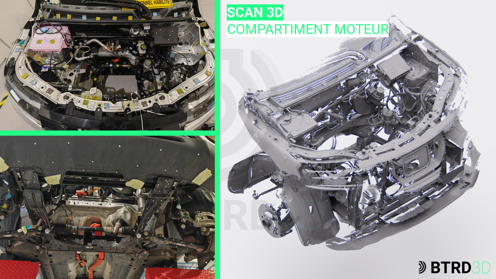Scan 3d Dacia Spring ingénierie conception mécanique électrique
