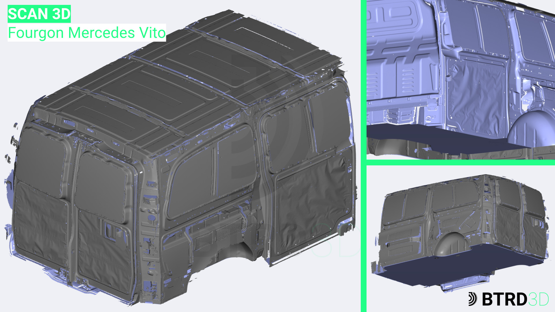 scan 3d fourgon véhicule utilitaire Mercedes Vito